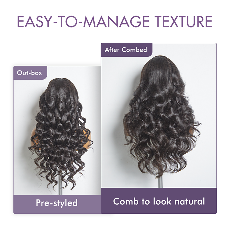 Alisanda All-Day Wig 180% / 250% Density Glueless 7x6 Closure HD Lace Loose Body Wave Long Wig Pre-Cut Lace