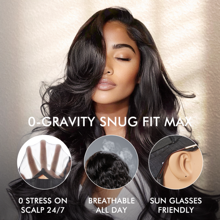 Alisanda All-Day Wig 180% / 250% Density Glueless 7x6 Closure HD Lace Loose Body Wave Long Wig Pre-Cut Lace