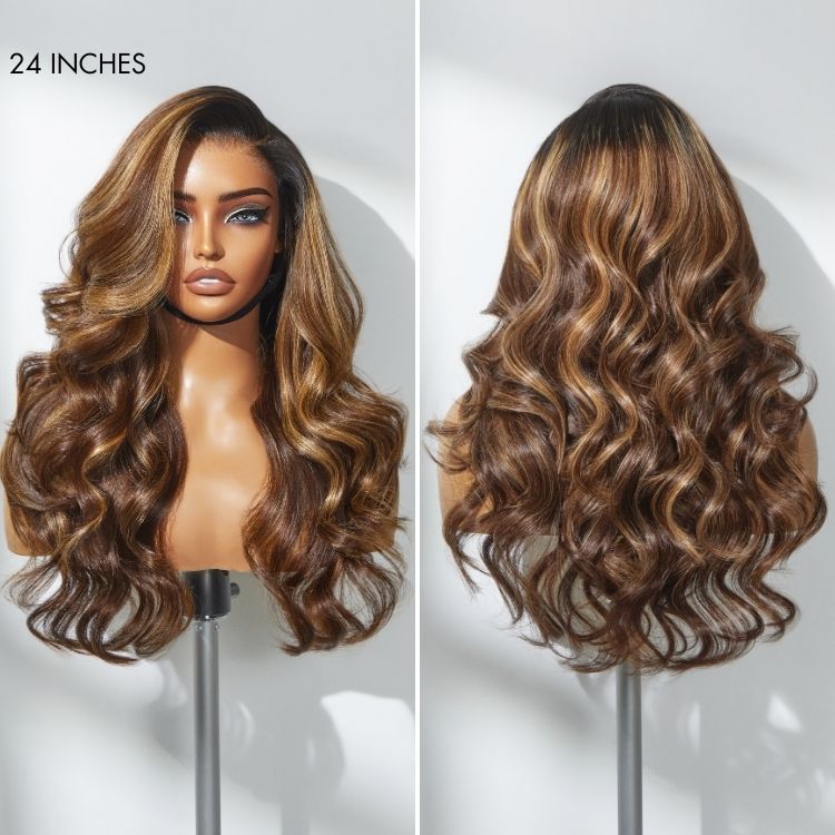 Alisanda All-Day Wig 180% / 250% Density Glueless 7x6 Closure HD Lace Loose Body Wave Long Wig Pre-Cut Lace