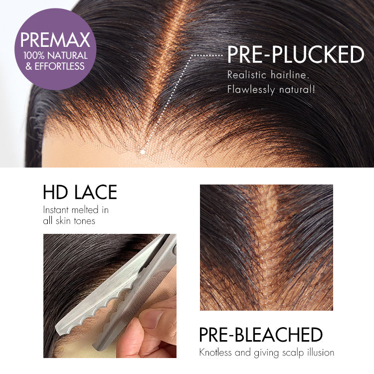 Alisanda All-Day Wig 180% / 250% Density Glueless 7x6 Closure HD Lace Loose Body Wave Long Wig Pre-Cut Lace