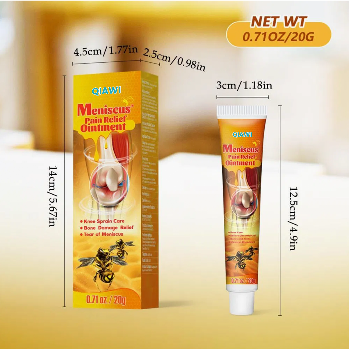 QIAWI Bee Venom Knee Pain Relief Cream (2pcs)