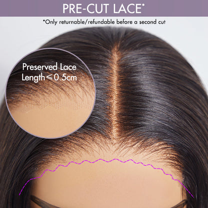 Alisanda Trendy Short Cut Curly Minimalist HD Lace Glueless Side Part Wig 100% Human Hair